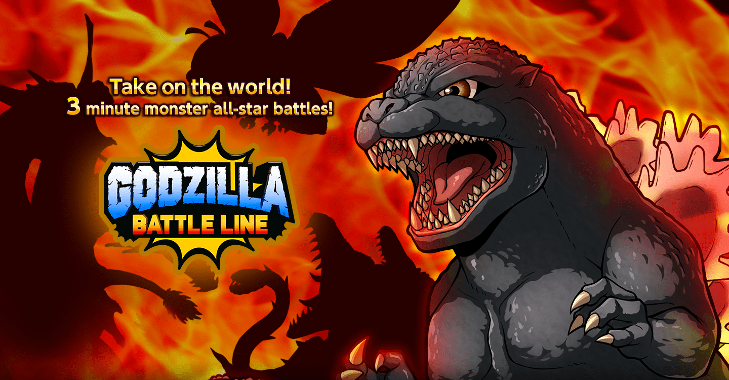 Godzilla Games for mobile Godzilla Battle Line Official website