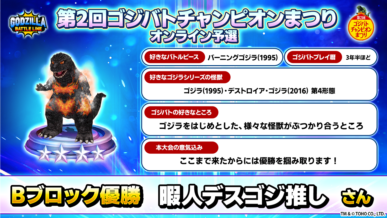 ゴードン進撃の祭雅です ゴジラスマートフォン向けゲームアプリ「ゴジラ バトルライン
